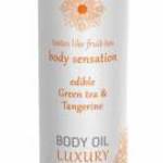 Luxury body oil edible - Green tea & Tangerine 75ml fotó