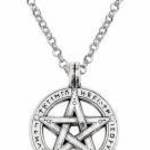 Ezüst színű Odaát pentagram nyaklánc fotó