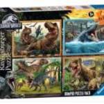 Puzzle 4in1 - Jurassic world - Ravensburger fotó