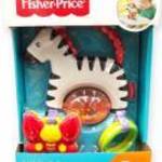 Fisher-Price tapadókorongos zebra babajáték – 3 hónapos kortól fotó