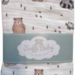 Soffi Baby takaró muszlin dupla mosómedvés 70x90cm fotó