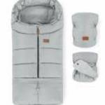 Petite and Mars Téli szett Jibot 3in1 bundazsák és kézmelegítõ kesztyû babakocsira Jasie Quiet Grey fotó
