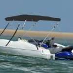 vidaXL fekete négyágú bimini tető 243 x 180 x 137 cm fotó