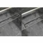 vidaXL 2 db lineáris rozsdamentes acél zuhany lefolyó 630 x 140 mm fotó