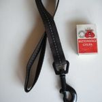 kutyapóráz * rövid 46/2 cm * sötétbarna * fekete karabiner * szinte új * szem.átvétel: Zugló fotó
