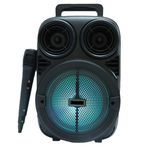 Hordozható 6, 5" Bluetooth hangszóró mikrofonnal és LED világítással fotó