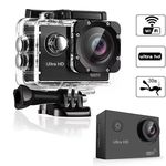 Sportkamera, WiFi-s, 12MP, FullHD, 30m-ig vízálló, A+ 170°, ezüst fotó