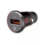 Ldnio szivargyújtó USB töltő, 1xUSB, Quick Charge 3.0, 5V/3A, barna/szürke fotó