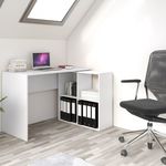 Drohmo Plus 2X2 polcos íróasztal, 120x76x50 cm, fehér fotó