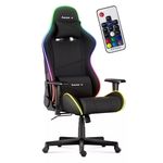 Gamer szék mesh RGB LED fekete fotó