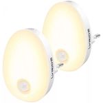 Lyridz LED meleg éjszakai fény, mozgásérzékelős, 2db, EU konnektoros, fehér fotó