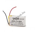 Helyettesítő akku Syma S107, S108 Li-Ion, 3.7V, 240mAh fotó