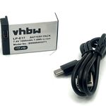 Helyettesítő akku Canon típus LP-E17, USB-C csatlakozóval, 1000mAh fotó