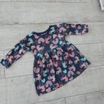 Matalan sötétkék unikornisos-szivárványos tunika 18-23 hó fotó