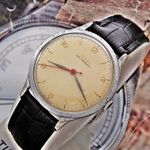 Igazi ritkaság!Patinás nagy Jumbo Doxa óra 1956-ból bőrszíjjal fotó