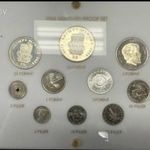 1966-OS KABINET SOR CAPITAL HOLDER TEJFEHÉR PLEXI TARTÓBAN ZRÍNYI EZÜST 50 ÉS 100 FORINTOSSAL fotó