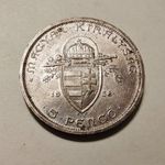 5 Pengő 1938 Szent István EZÜST . fotó