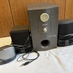 Audioworks AE-SW3 típusú hangszóró, mélyládával 1Ft. NMÁ fotó