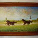 Bugacon * Olajfestmény. 40x60 cm * Hüse * Jegyzett. fotó