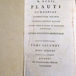 1780 PLAUTI COMOEDIAE ... EREDETI KORABELI KIADÁS ! fotó