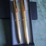 ANTIK! GOLD- ROTRING set, Töltőtoll+Golyóstoll, saját dobozában. Új állapot! fotó