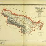 Verőcze megye közigazgatási térképe Hátsek Ignácz 1880 fotó