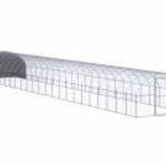 vidaXL kültéri horganyzott acél tyúkól 3 x 24 x 2 m fotó
