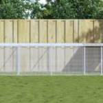 vidaXL világosszürke horganyzott acél tyúkketrec tetővel 803x98x90 cm fotó