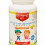 Dr. Herz Multivitamin Gyerekeknek + D3 vitamin rágótabletta (60 db) fotó