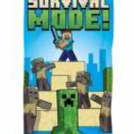 Minecraft Survival Mode strandtörölköző – 70x140 cm fotó