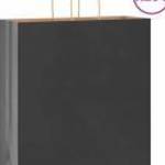 vidaXL 250 db fekete papírzacskók fogantyúkkal 45x17x48 cm fotó