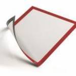 Infokeret, A4, mágneses, DURABLE "DURAFRAME® MAGNETIC", piros fotó