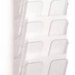 Prospektustartó, fali, álló, A4, DURABLE "FLEXIPLUS 6", áttetszõ fotó