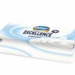 Papír zsebkendõ, dobozos, 4 rétegû, 80 db, OOOPS "Excellence Lotioned" - . fotó