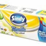 Papír zsebkendõ, 3 rétegû, 100 db, "Sindy", kamilla - . fotó