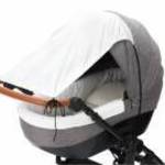 FILLIKID Napvitorla Sky babakocsira ezüstfehér 571690-15 - Fillikid fotó