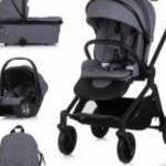 Chipolino Magnum 3az1-ben multifunkciós babakocsi - Anthracite fotó