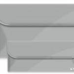Kézitáska, nagy - SILBER / METALLIC - Big Case - I like paper fotó
