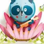 3D-s faldekoráció - Panda - Panda bear - Djeco fotó