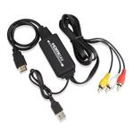 HDMI->3RCA átalakító adapter, 1.6m, FullHD, HDMI-ről 3RCA Video Audio AV-re fotó