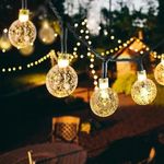 Napelemes LED gömb fényfüzér (30gömb - 7méter) fotó