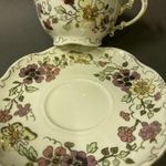 Zsolnay porcelán "pillangós" teás csésze és alj - Gyönyörű Zsolnay ás ez is csak 1 Forint fotó