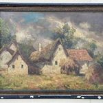 Vári-Vojtovits Zoltán (1890-1953) festőművész nagy méretű antik olajfestménye 1 Forintért fotó