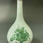 Herendi porcelán 1 szálas virágváza - Apponyi zöld mintával pingálva - 1 Forintért fotó