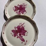 Herendi porcelán tálkák párban / ékszer vagy kínáló tálkák Apponyi pour-pour mintával - 1 Ft.-ért fotó