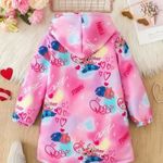 Új !Stitch fleece-bélésű, kapucnis, cipzáras átmeneti pulóver kabátka.4-5 év / 110 cm, fotó