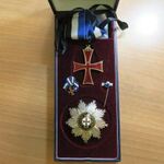 PORTUGÁLIA TENGERÉSZ HENRIK HERCEG REND, NAGYTISZTI SZETT kiv-, kis zománchiba a kereszten ! fotó