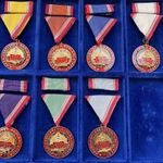 Szolgálati Érdemérem repült óra után 1984-től, teljes sor szalasávval fotó