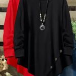 2 darabos, hosszú ujjú, tunika fazonú póló szett. 5XL. fotó