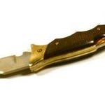 " OLD TIMER SCHRADE " MASSZÍV BICSKA BŐR TOKKAL ! fotó
